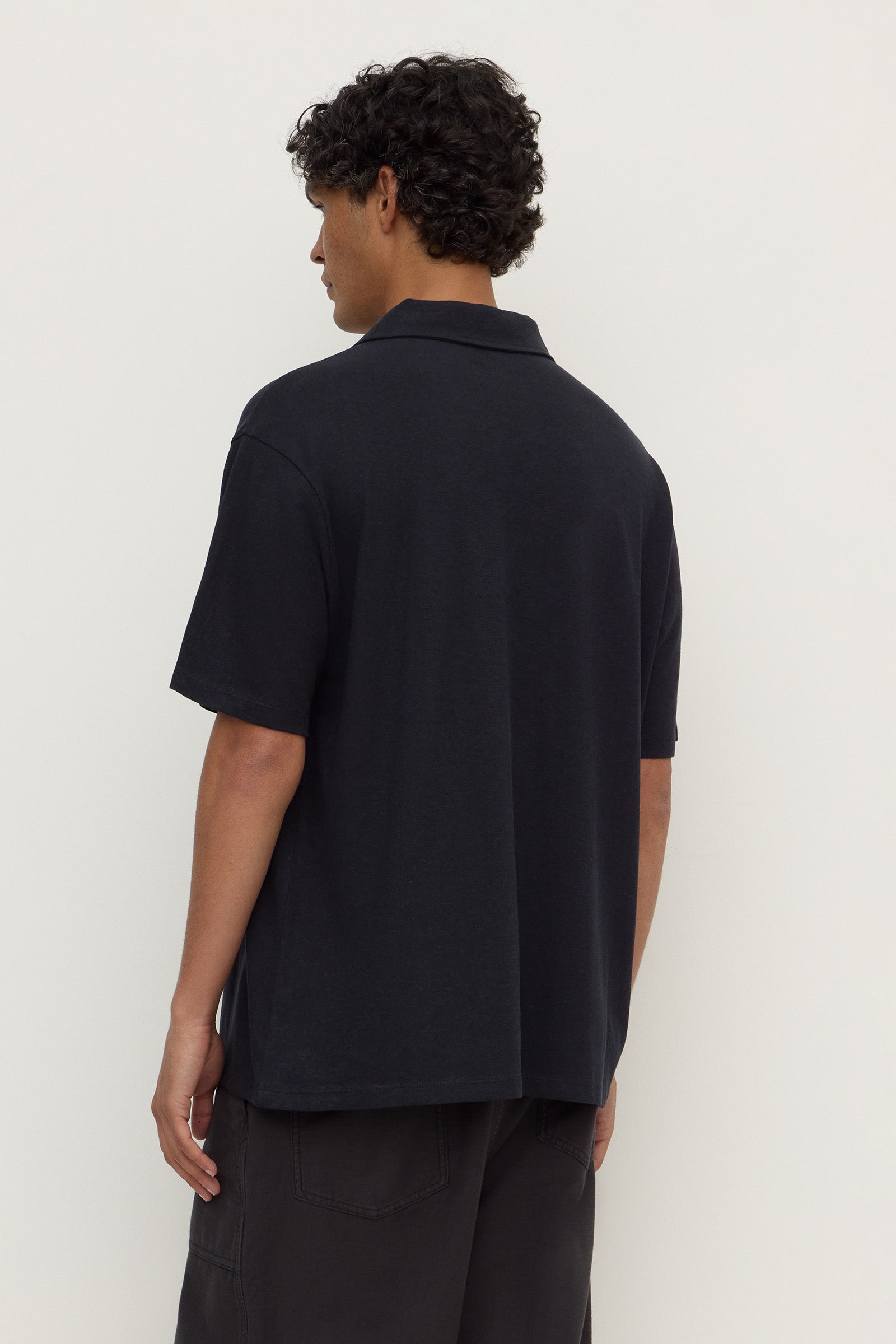 Hemp Cotton Knit Polo
