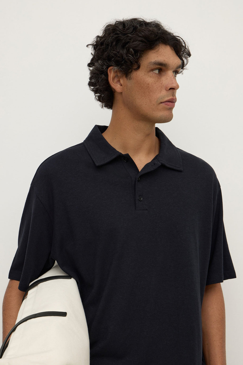 Hemp Cotton Knit Polo