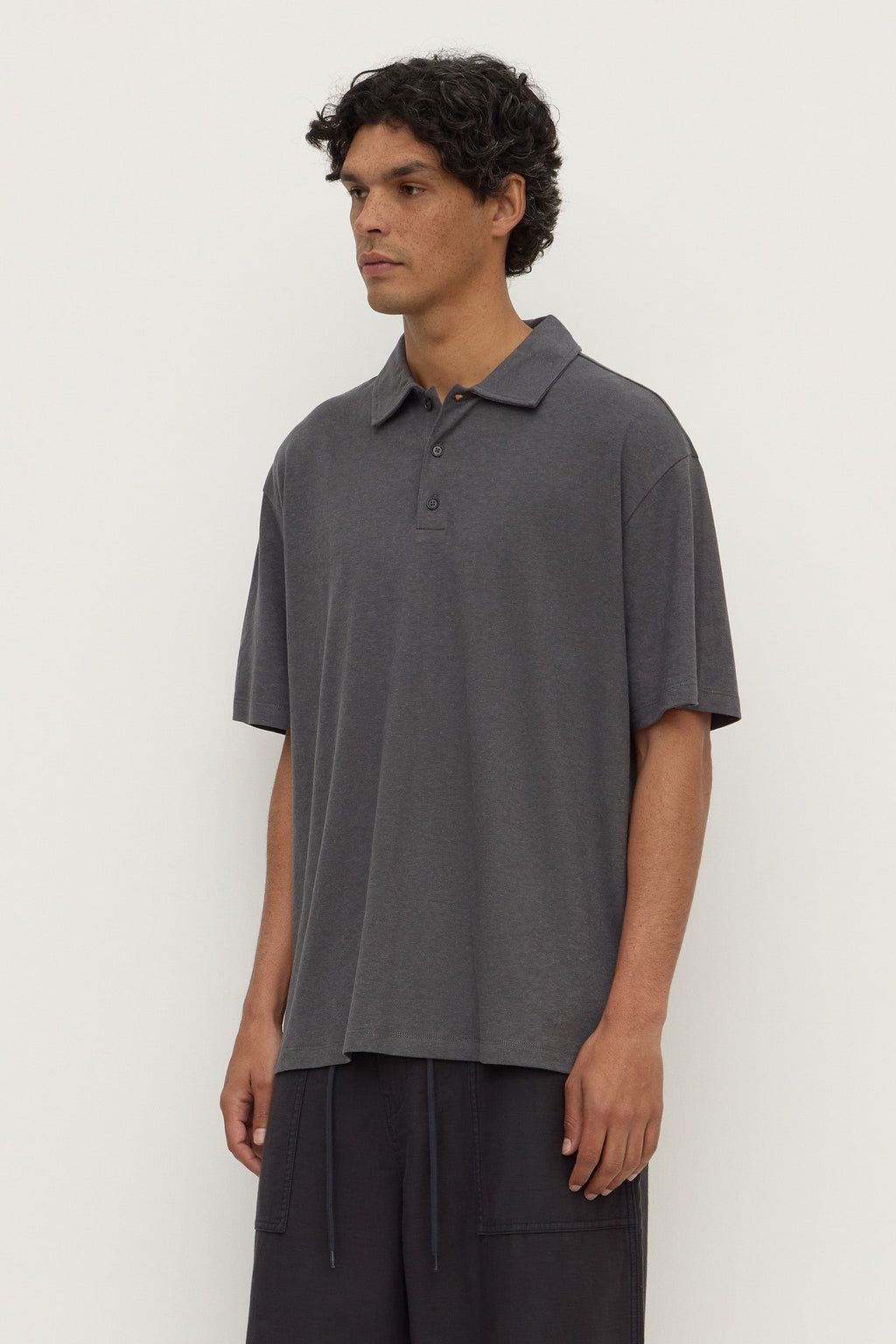 Hemp Cotton Knit Polo