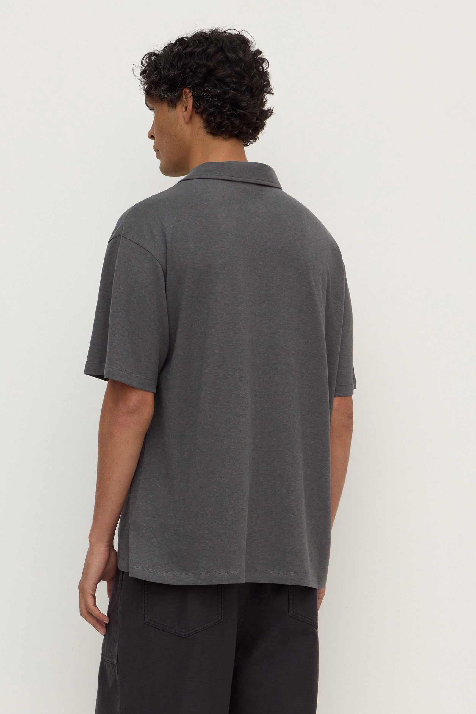 Hemp Cotton Knit Polo