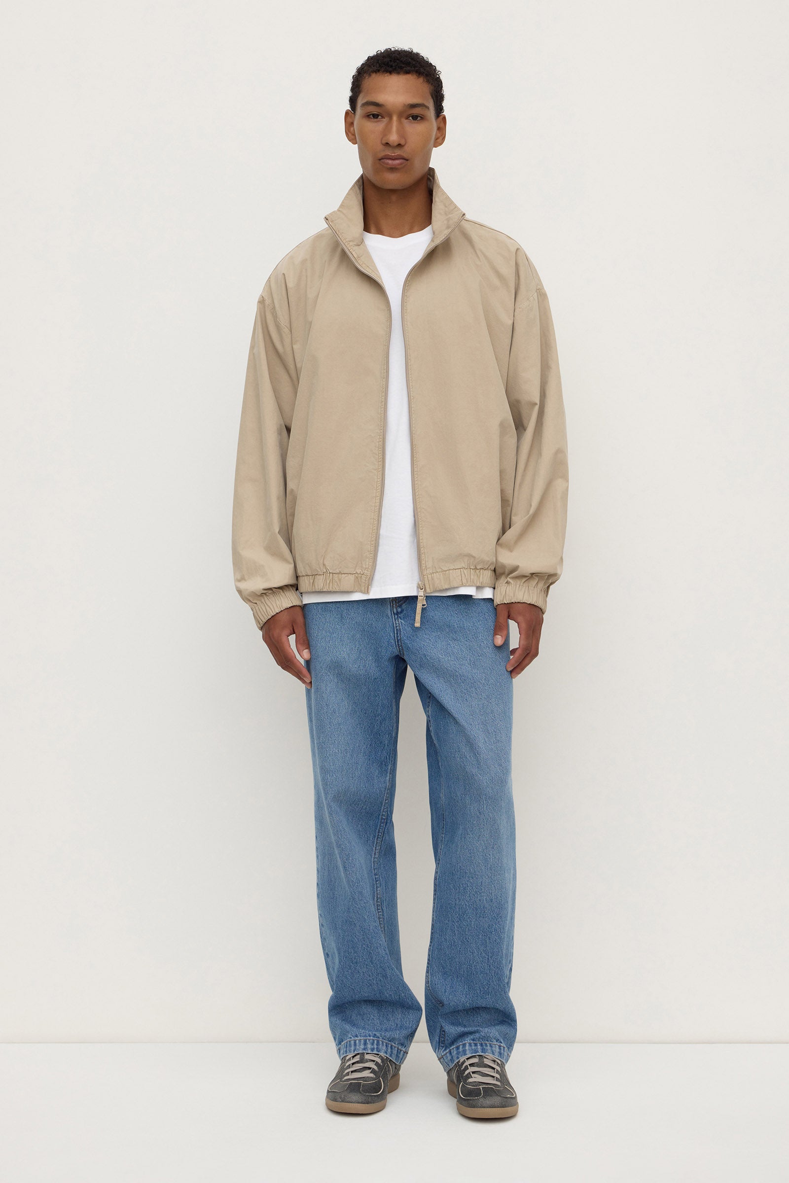 Cotton Stand Collar Jacket