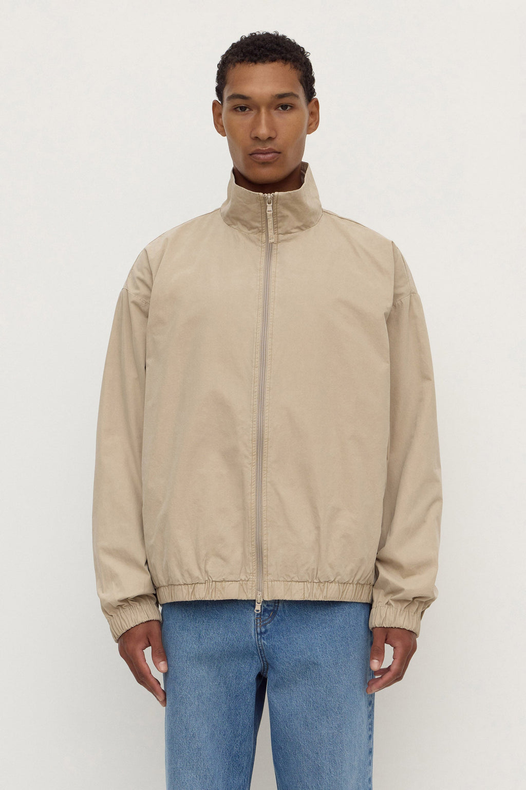 Cotton Stand Collar Jacket