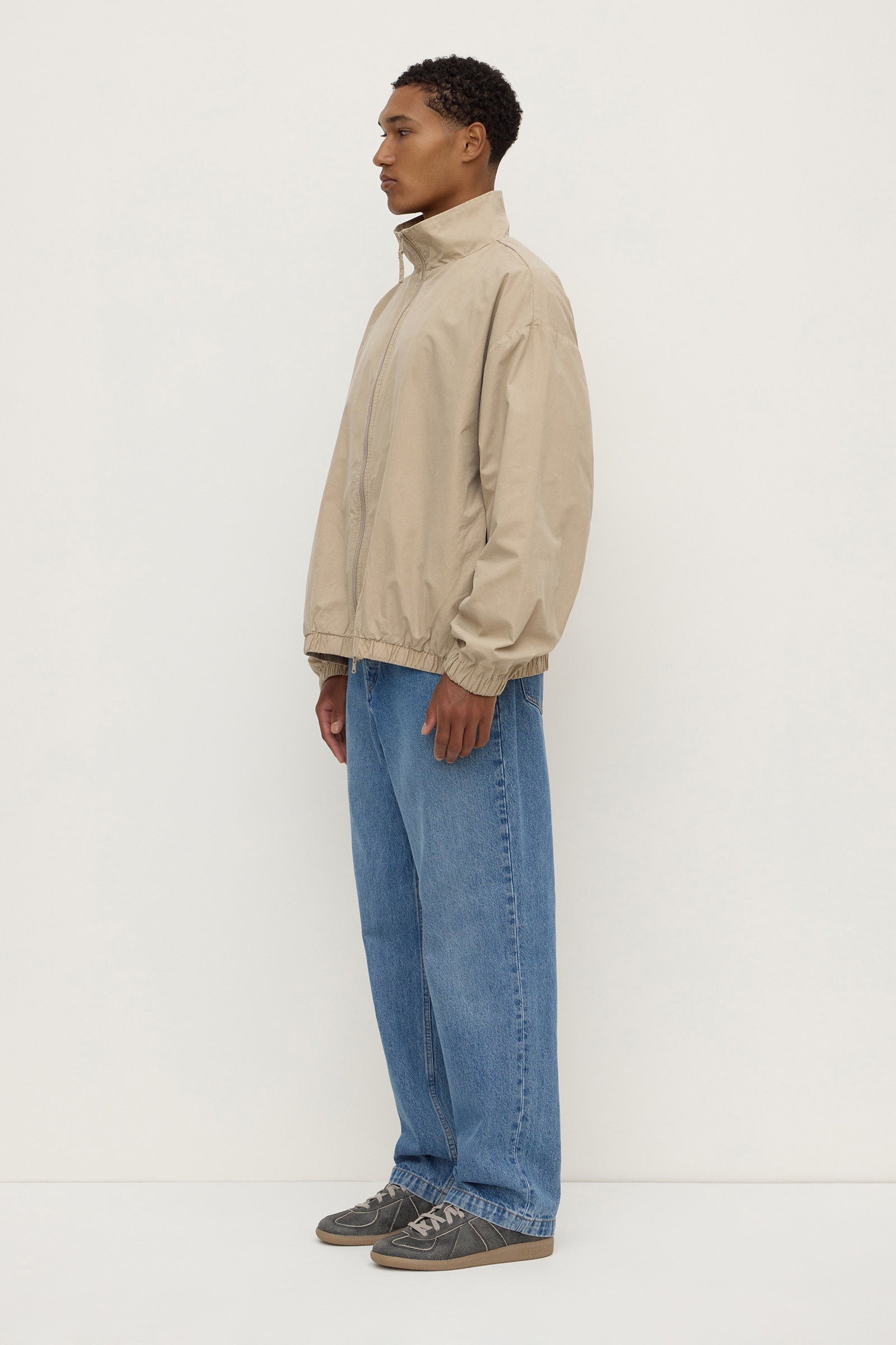Cotton Stand Collar Jacket