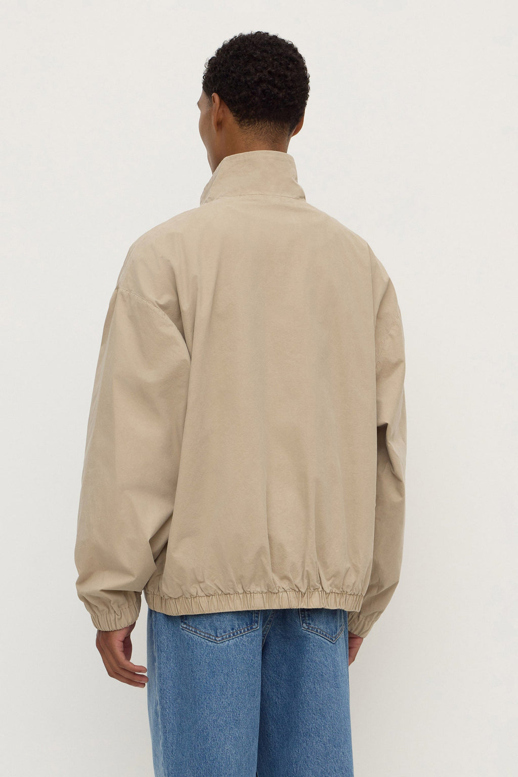 Cotton Stand Collar Jacket