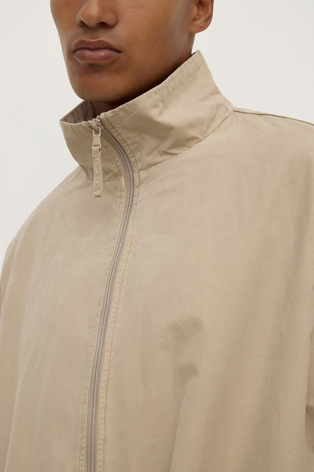 Cotton Stand Collar Jacket