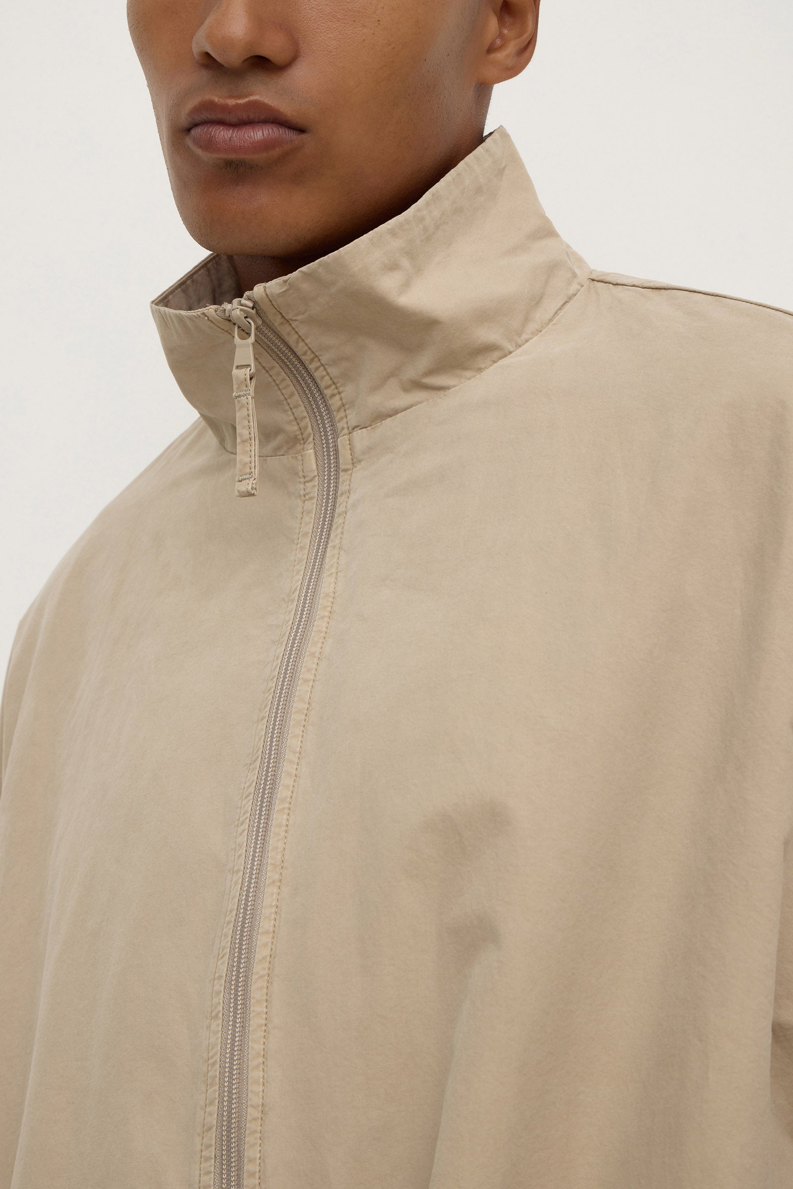 Cotton Stand Collar Jacket