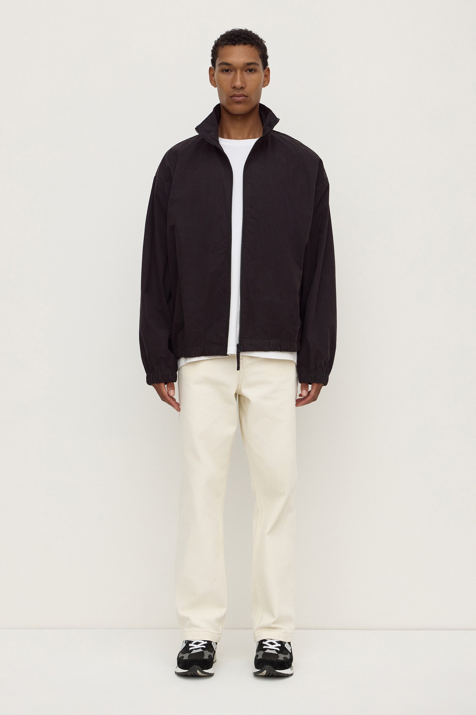 Cotton Stand Collar Jacket