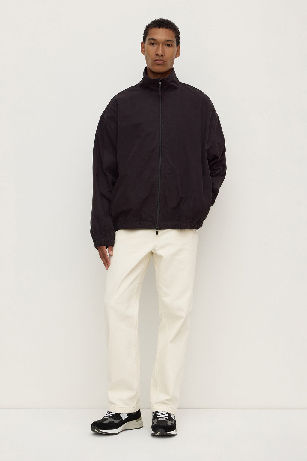 Cotton Stand Collar Jacket