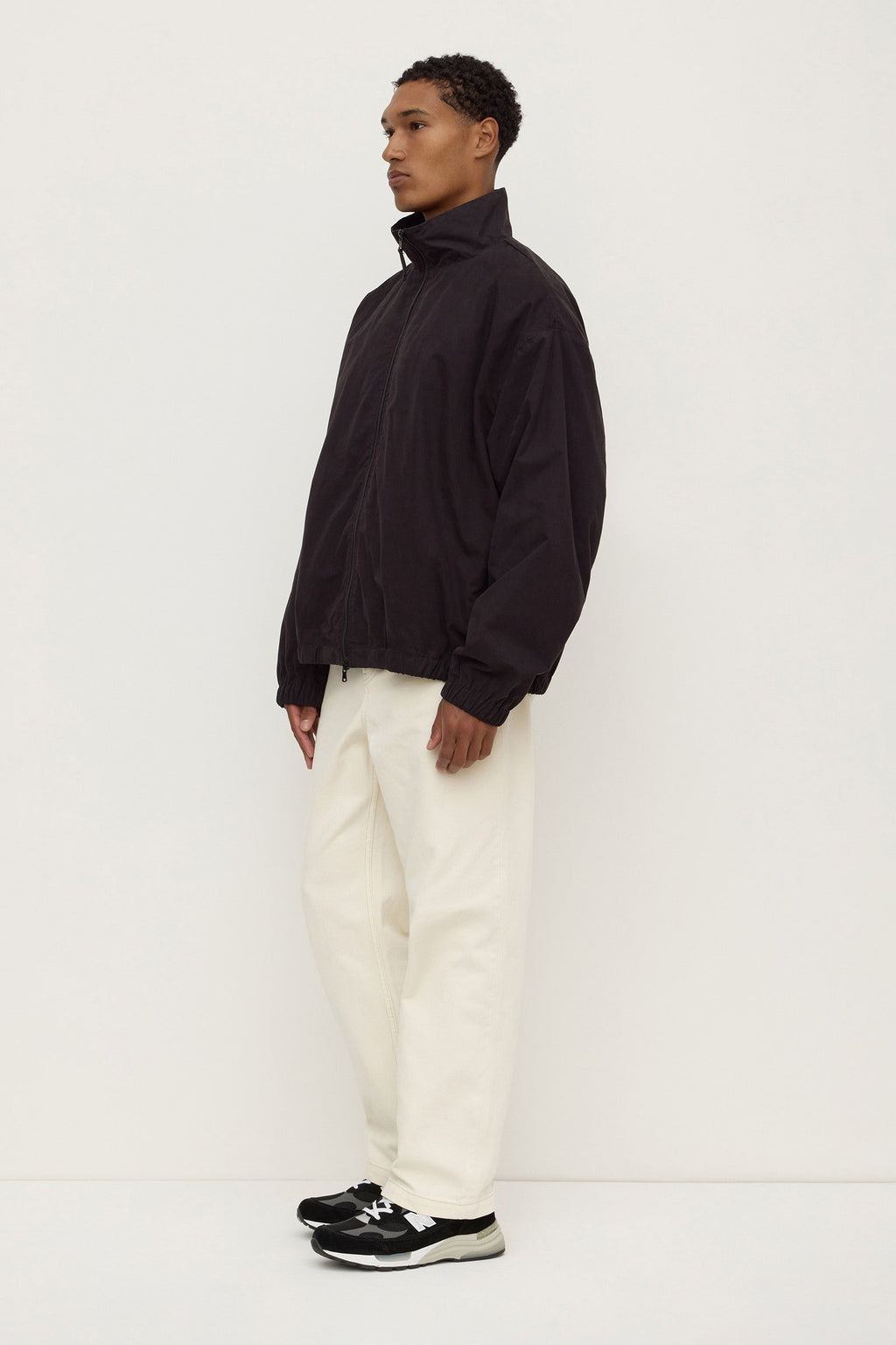 Cotton Stand Collar Jacket