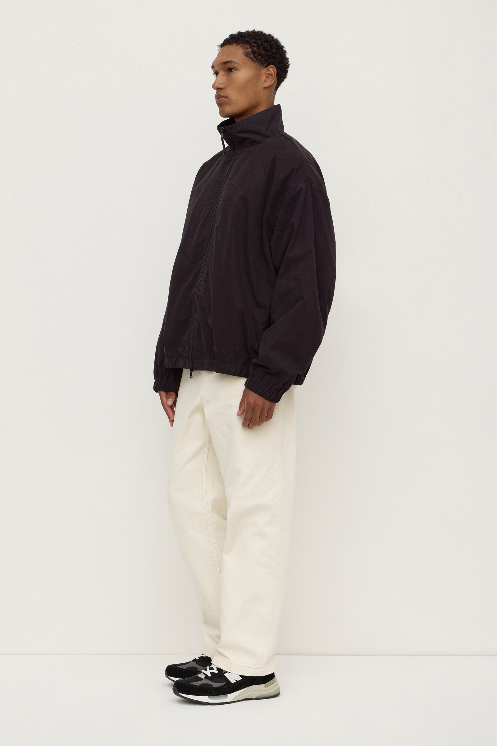 Cotton Stand Collar Jacket