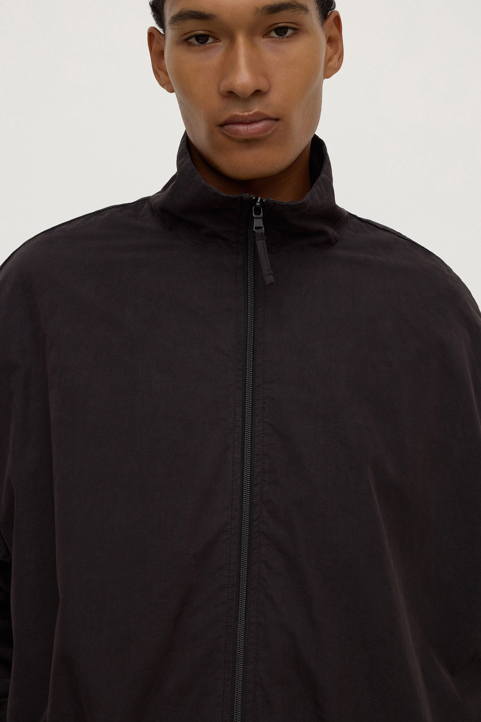 Cotton Stand Collar Jacket