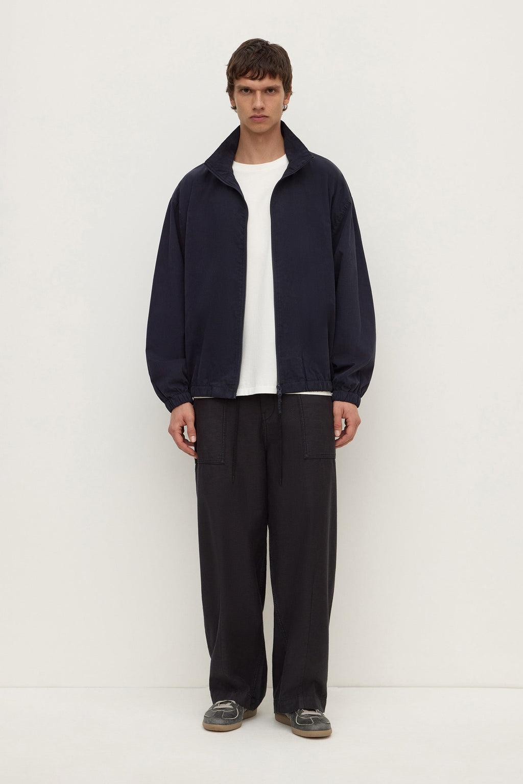 Cotton Stand Collar Jacket
