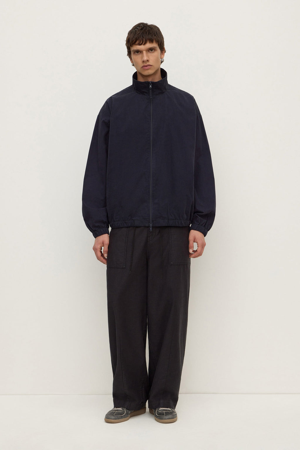 Cotton Stand Collar Jacket