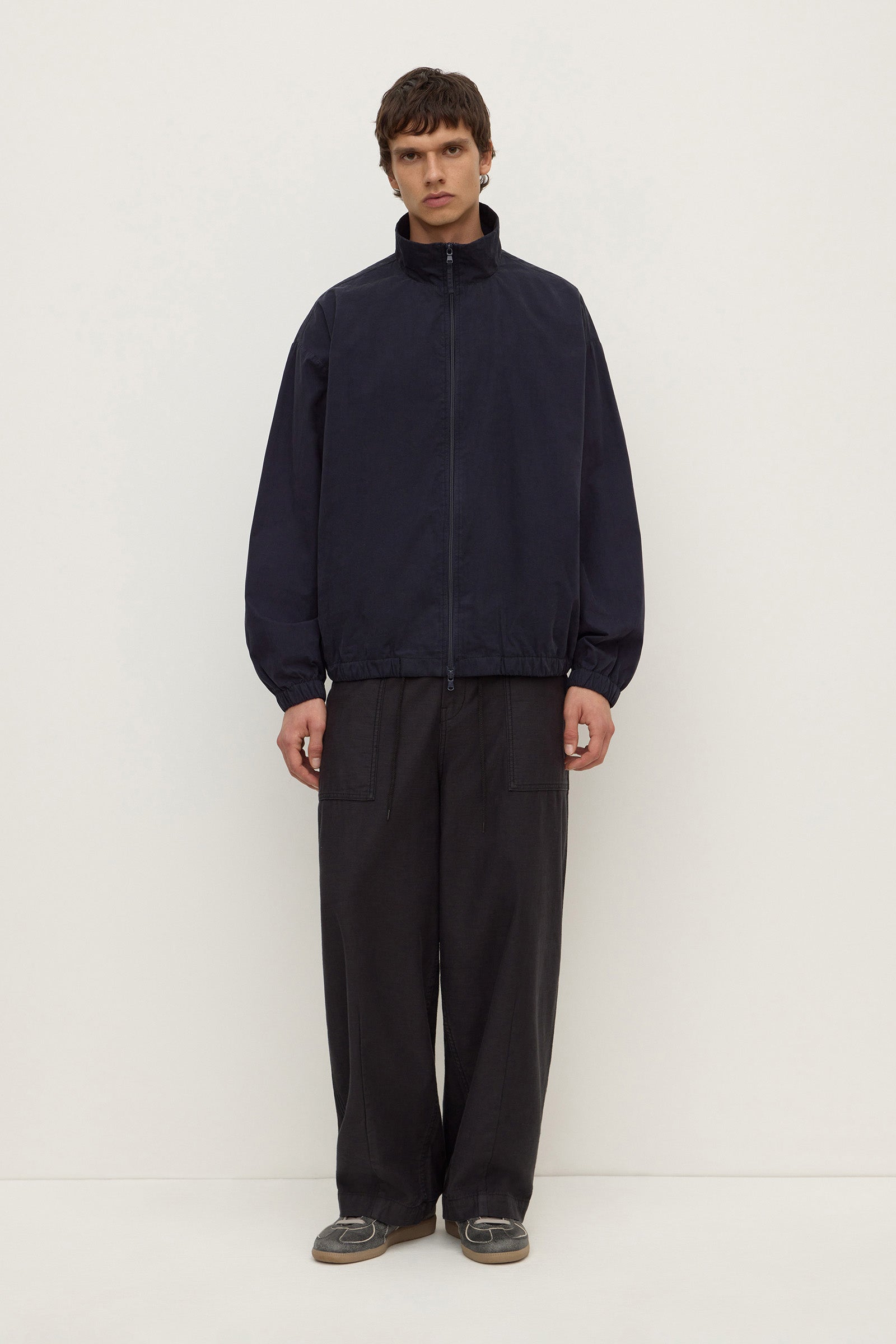 Cotton Stand Collar Jacket