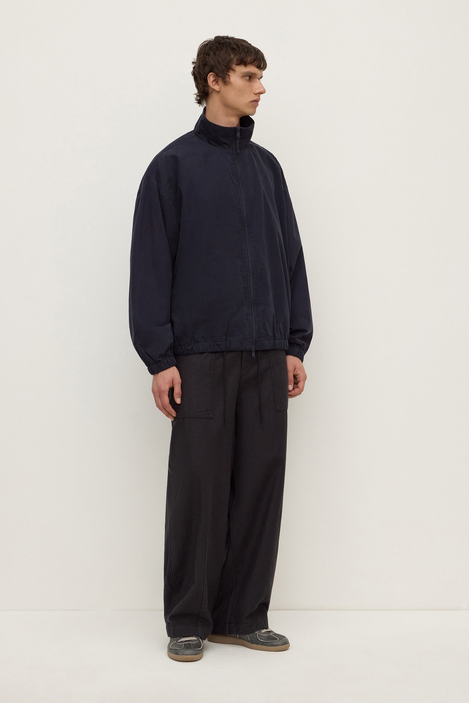 Cotton Stand Collar Jacket