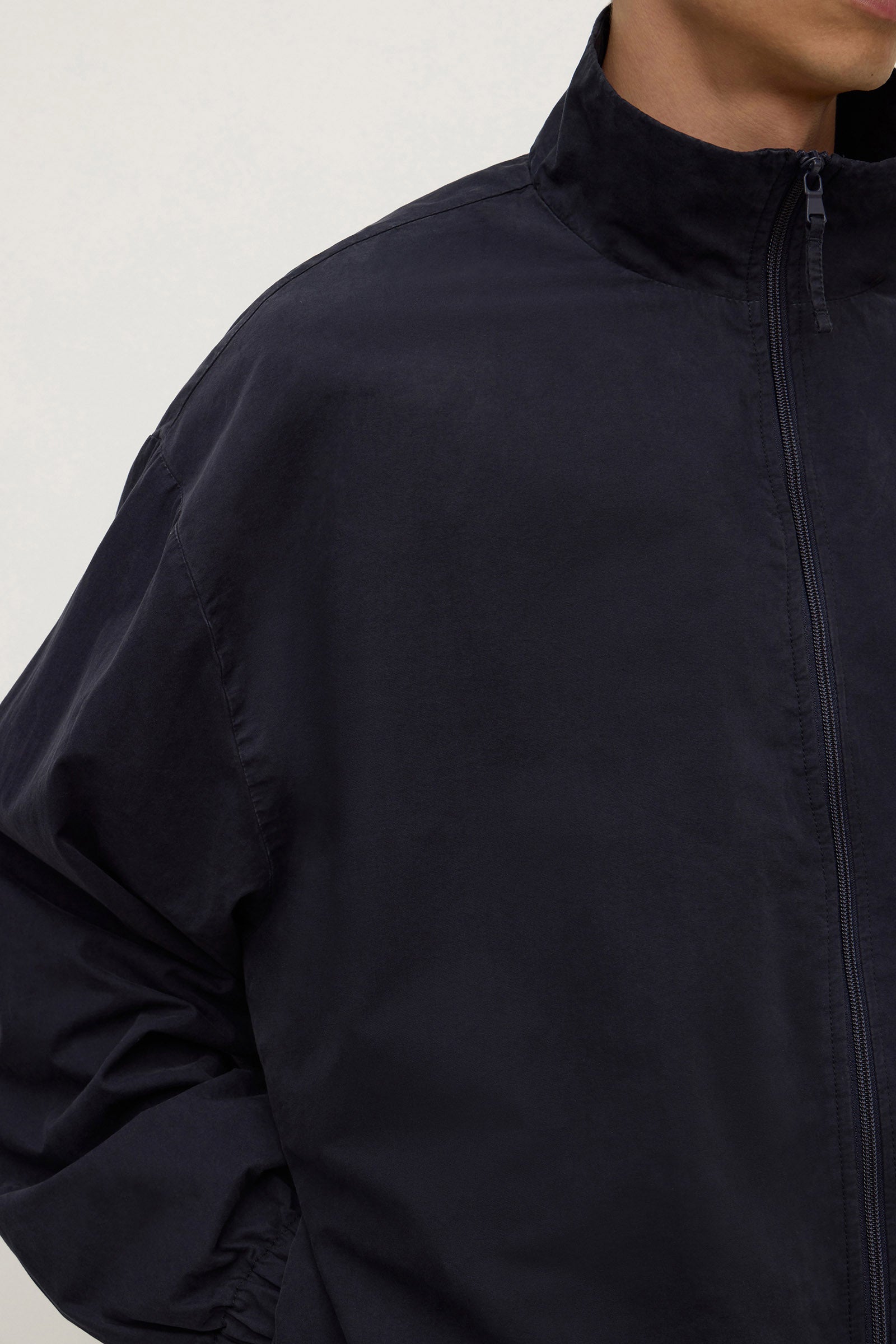 Cotton Stand Collar Jacket