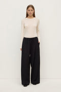 Wool Wide Leg Pant