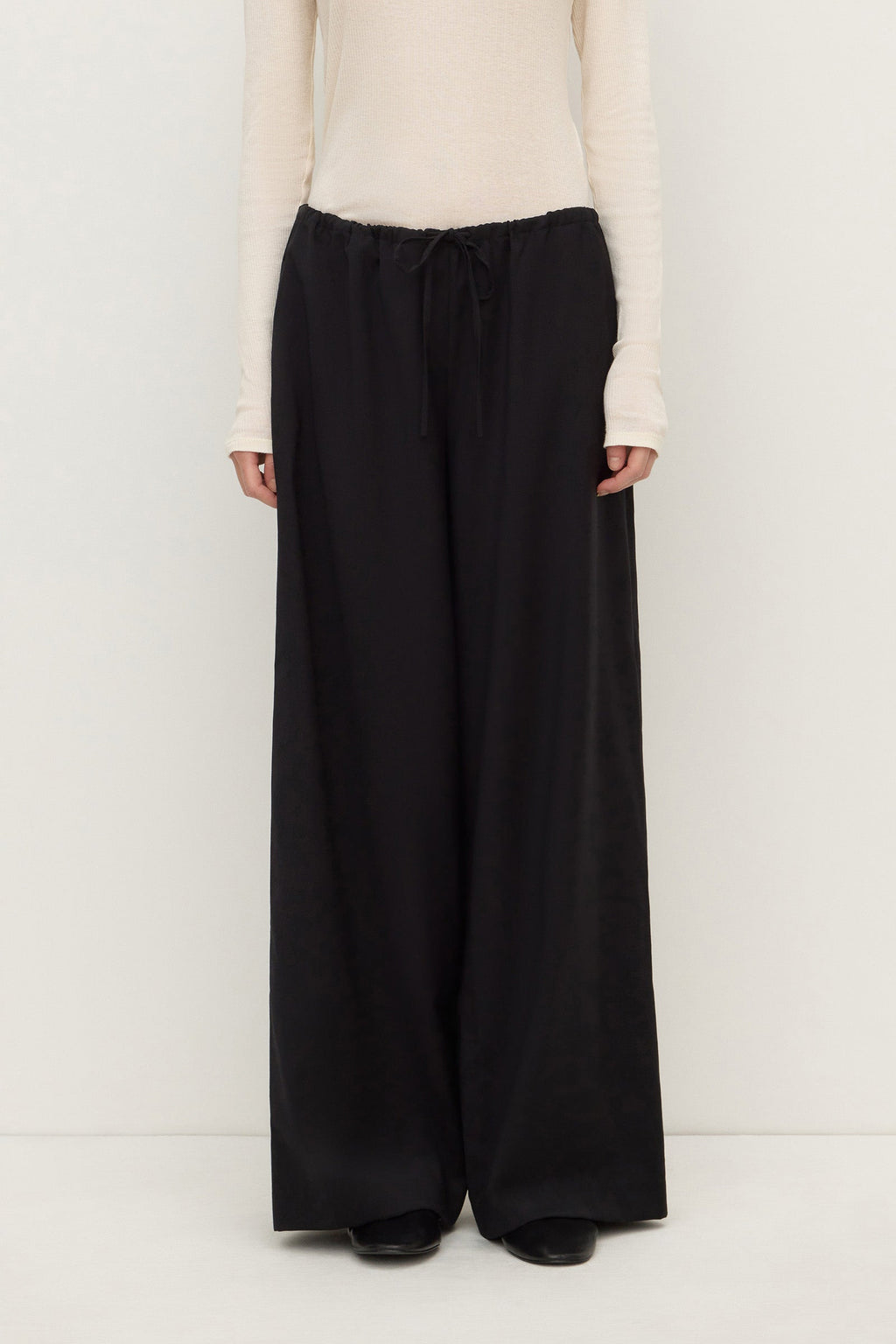 Wool Wide Leg Pant