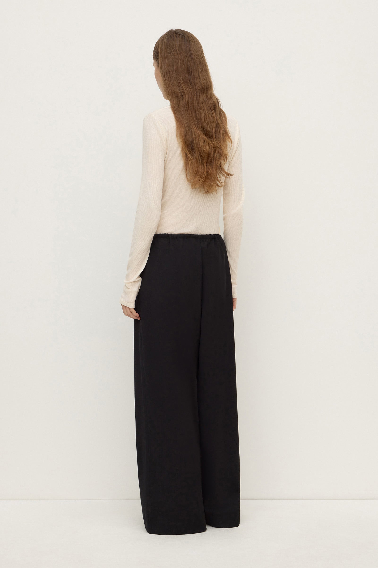 Wool Wide Leg Pant
