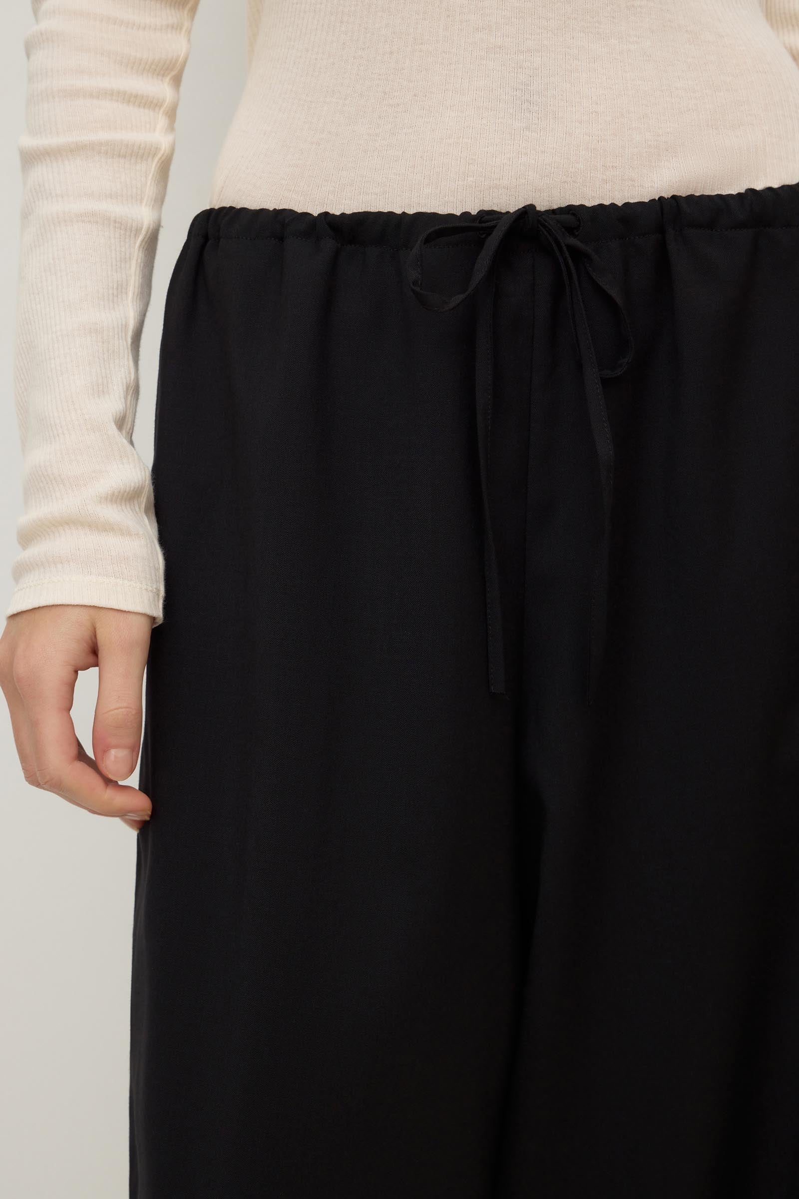 Wool Wide Leg Pant