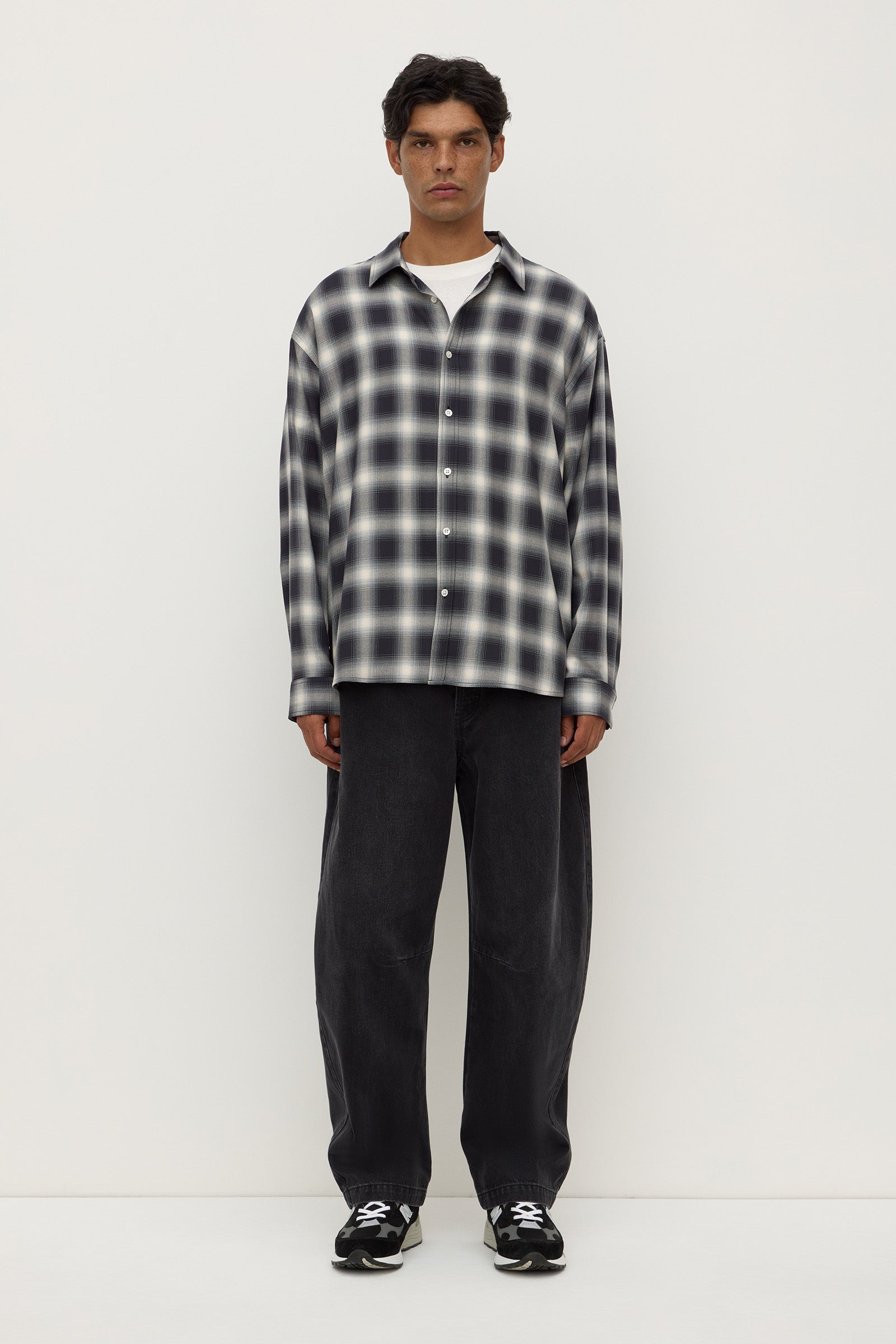 Japanese Check Long Sleeve Shirt