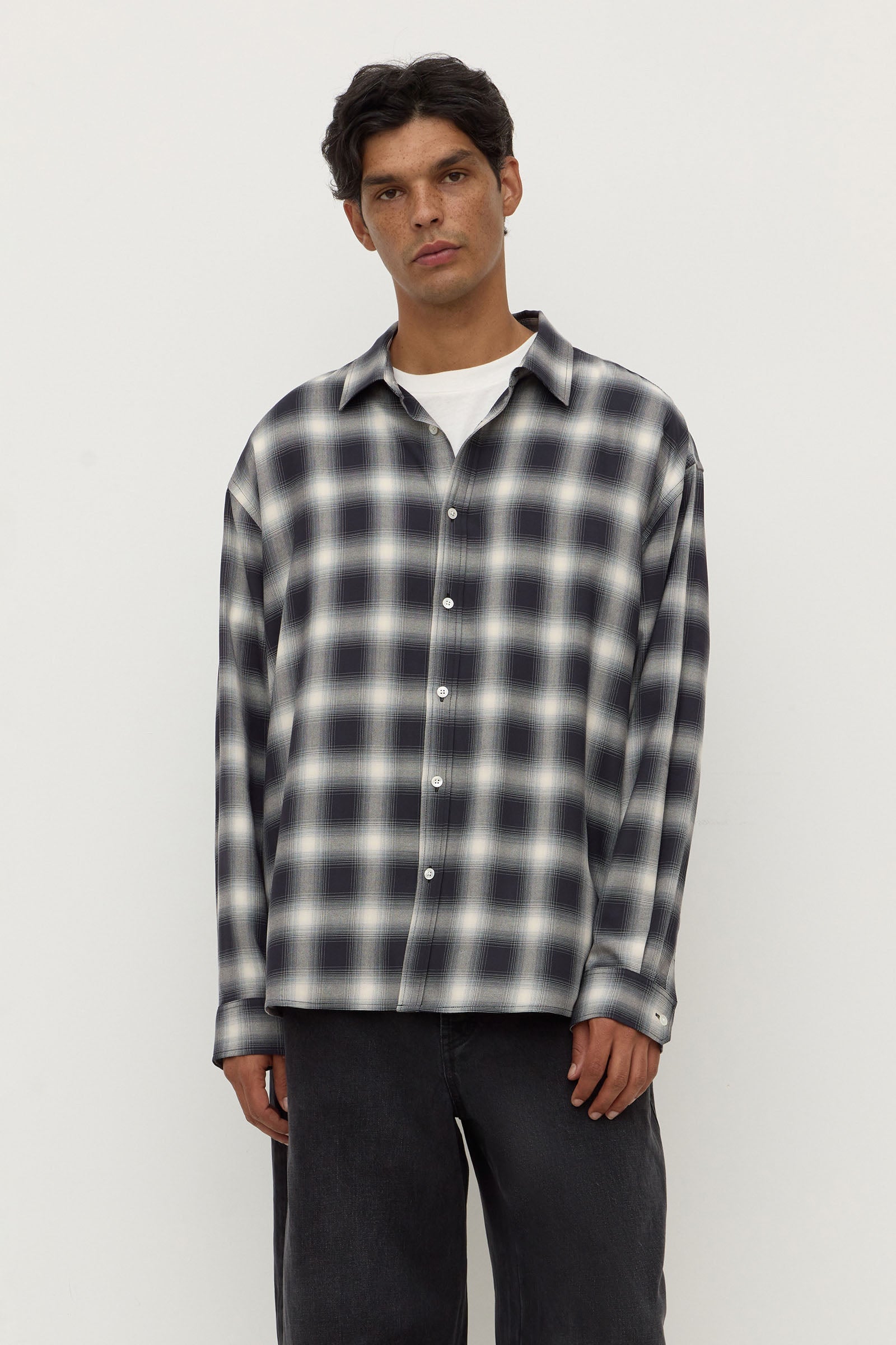 Japanese Check Long Sleeve Shirt