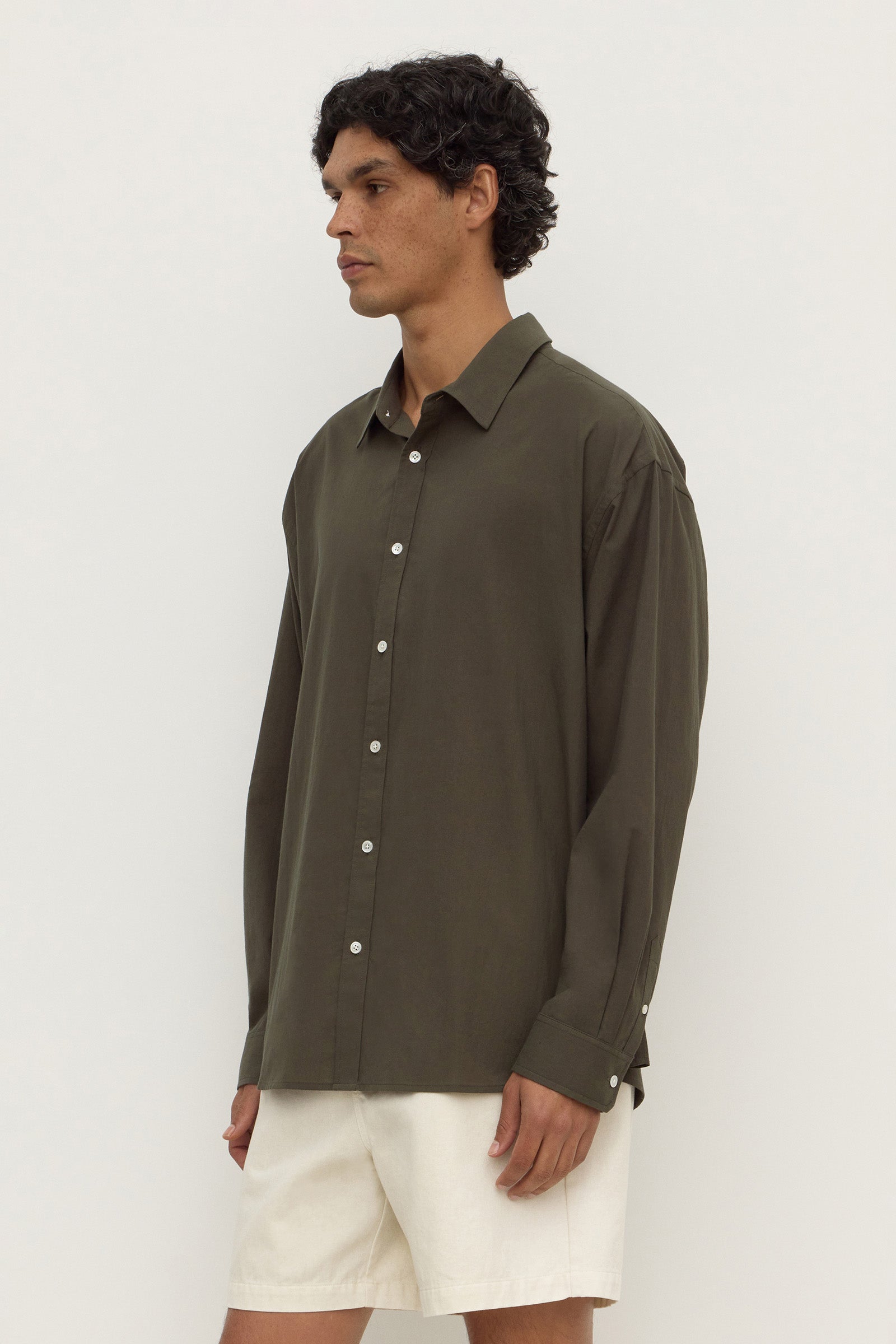 Cotton Voile Long Sleeve Shirt