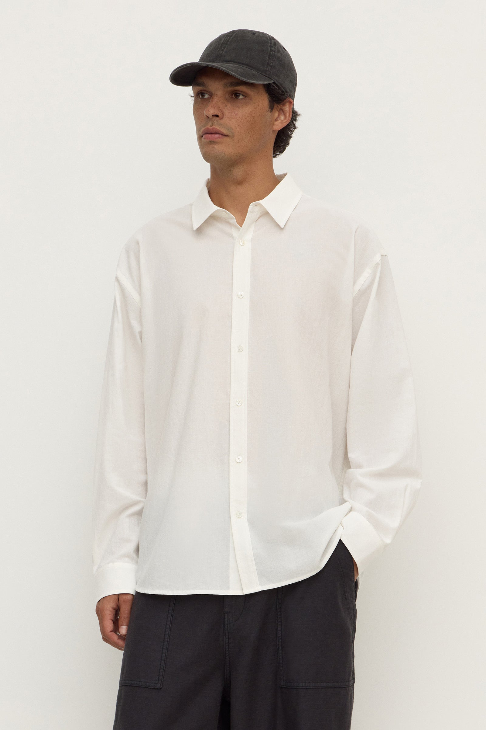 Cotton Voile Long Sleeve Shirt
