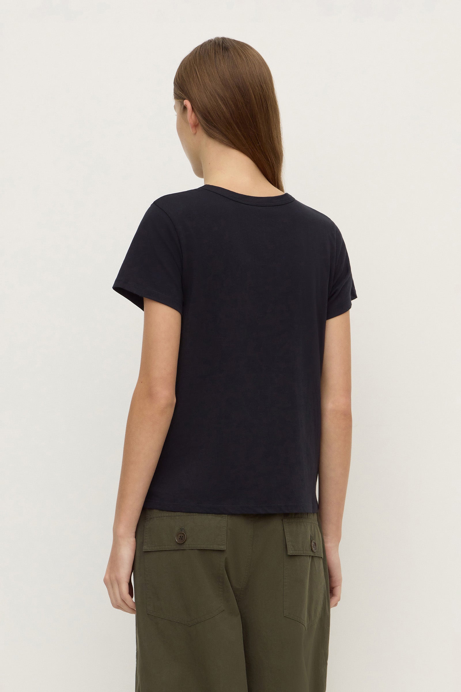 Cropped Cotton Tee