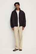 Pleated Cotton Chino