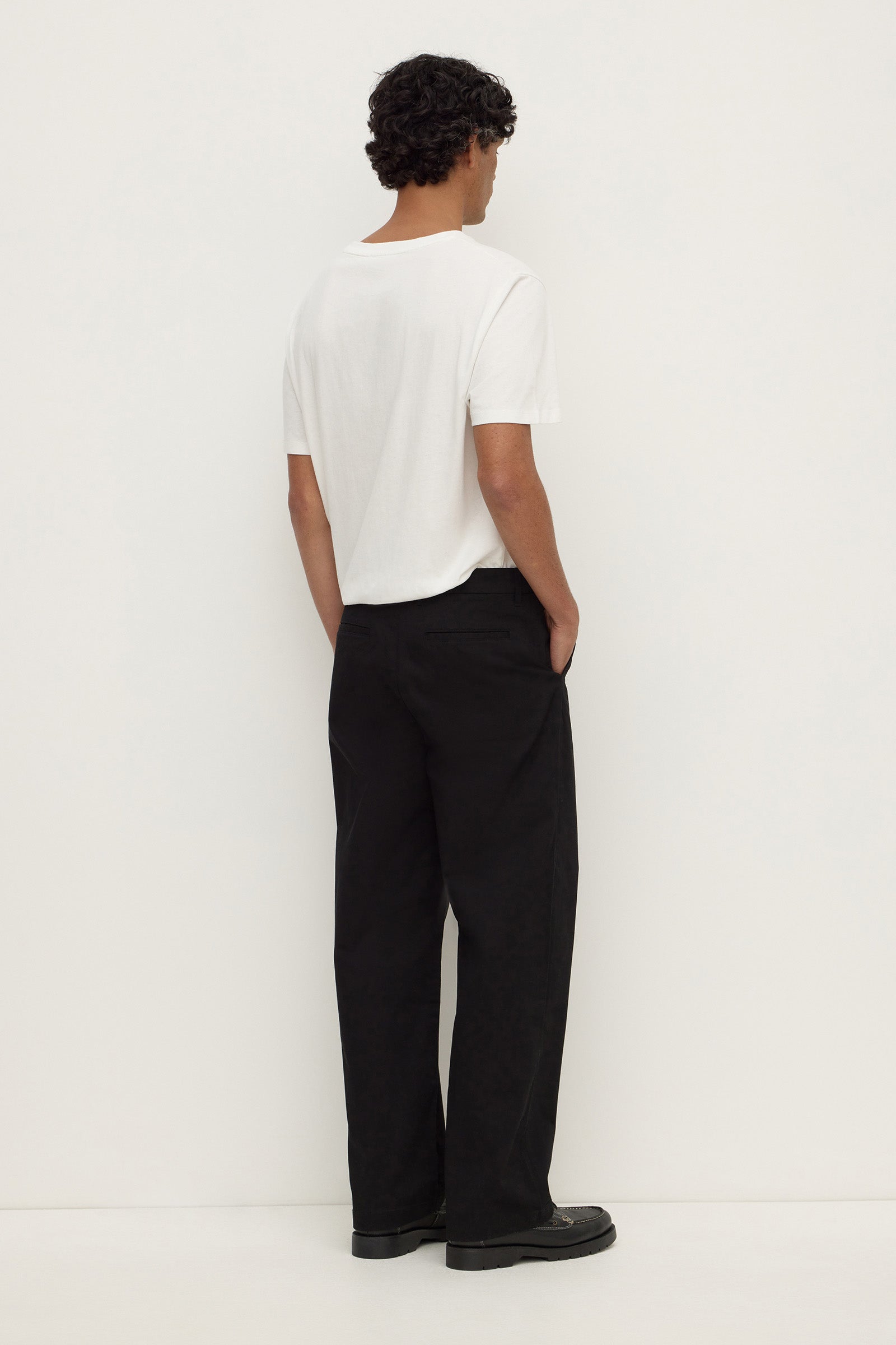 Pleated Cotton Chino