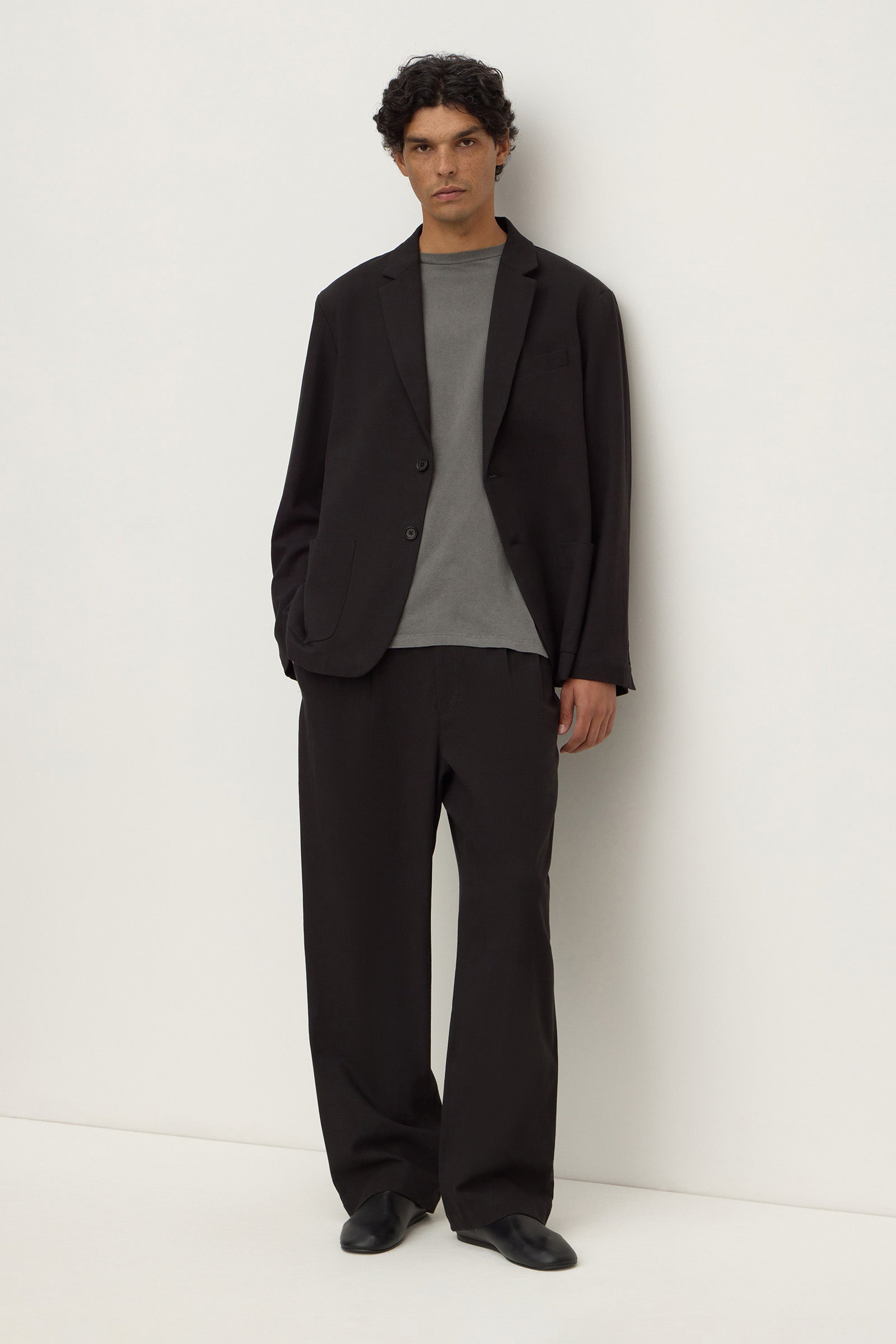 Tailored Cotton Blend Pant