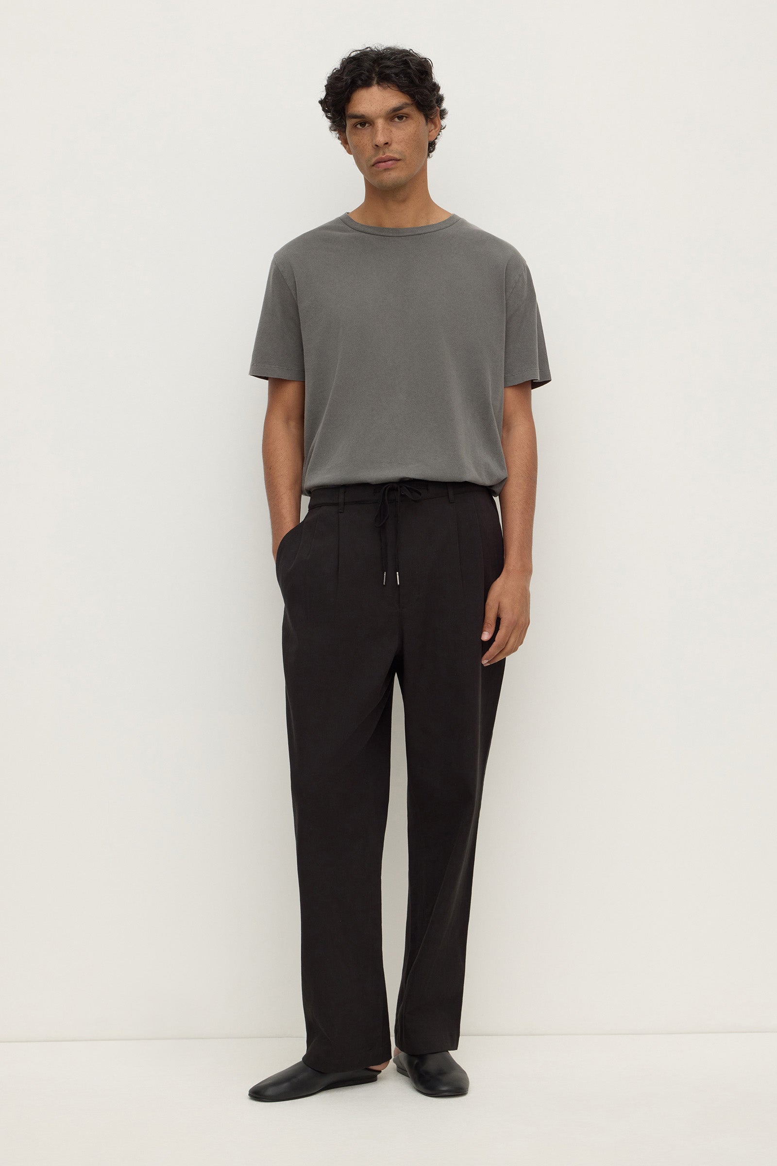 Tailored Cotton Blend Pant