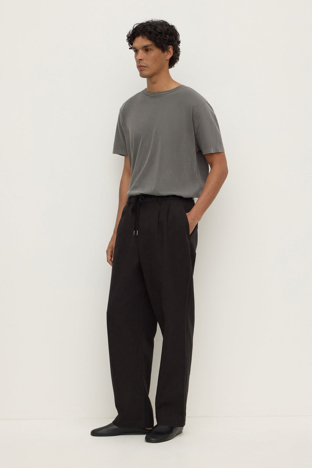 Tailored Cotton Blend Pant