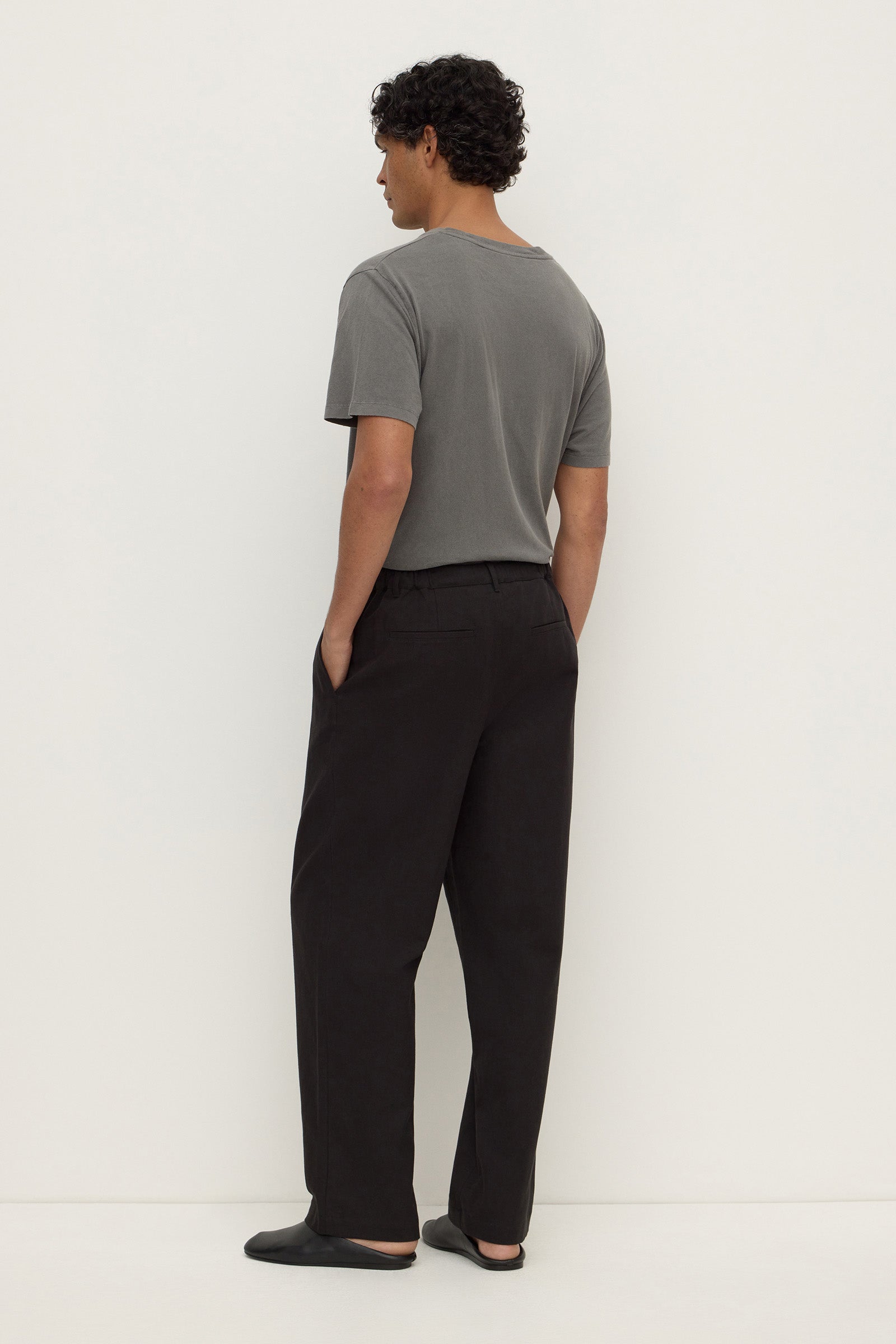 Tailored Cotton Blend Pant