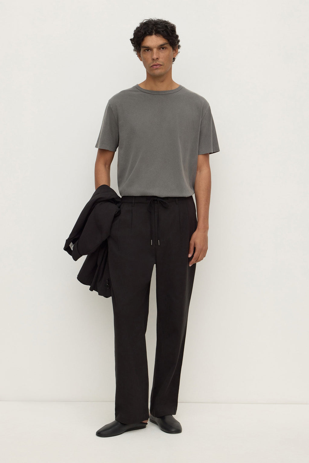Tailored Cotton Blend Pant