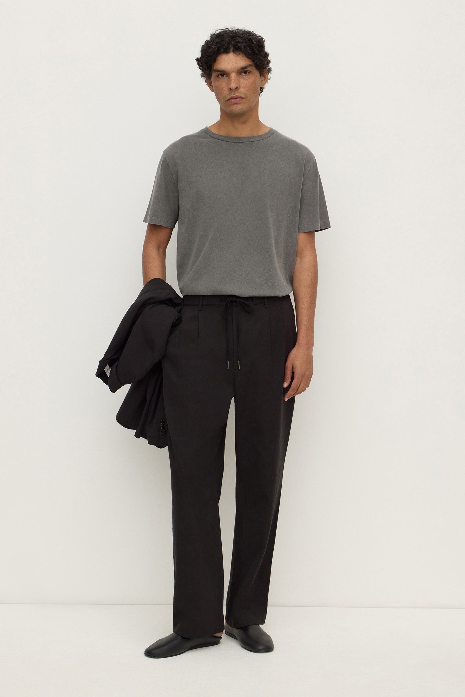 Tailored Cotton Blend Pant