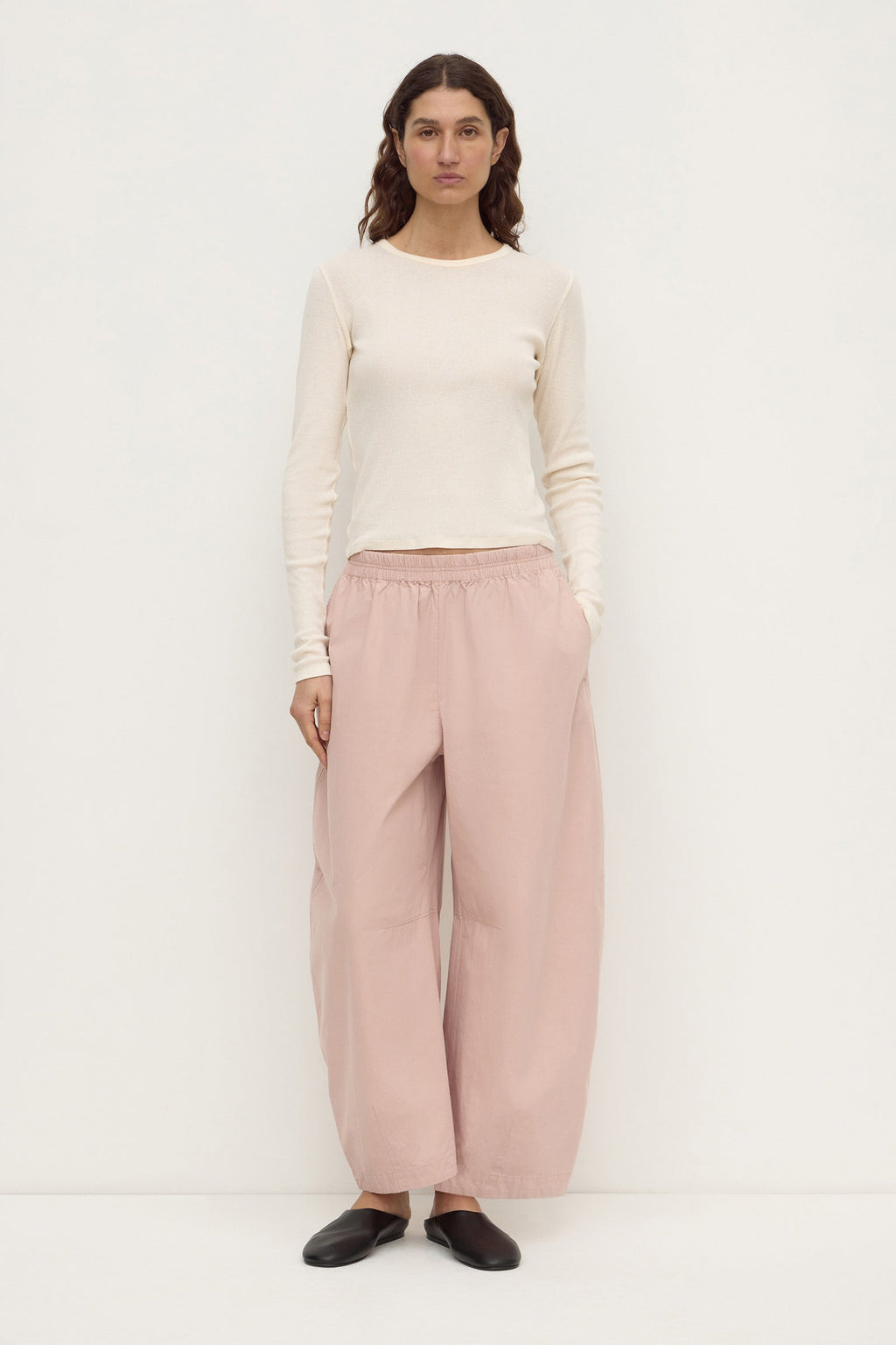 Cotton Voluminous Barrel Leg Pant