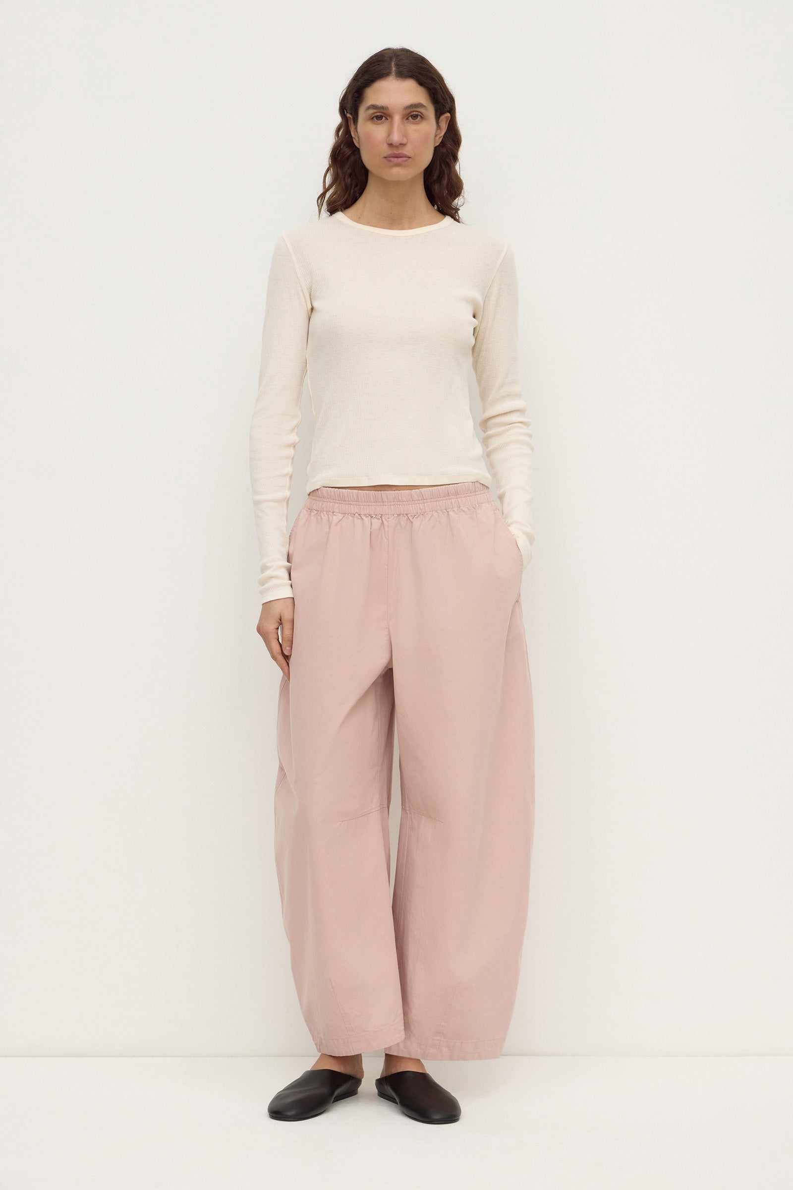 Cotton Voluminous Barrel Leg Pant