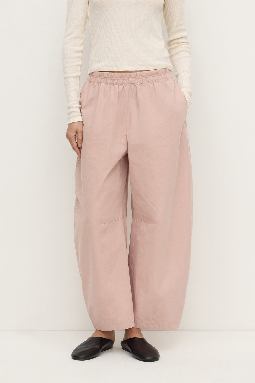 Cotton Voluminous Barrel Leg Pant