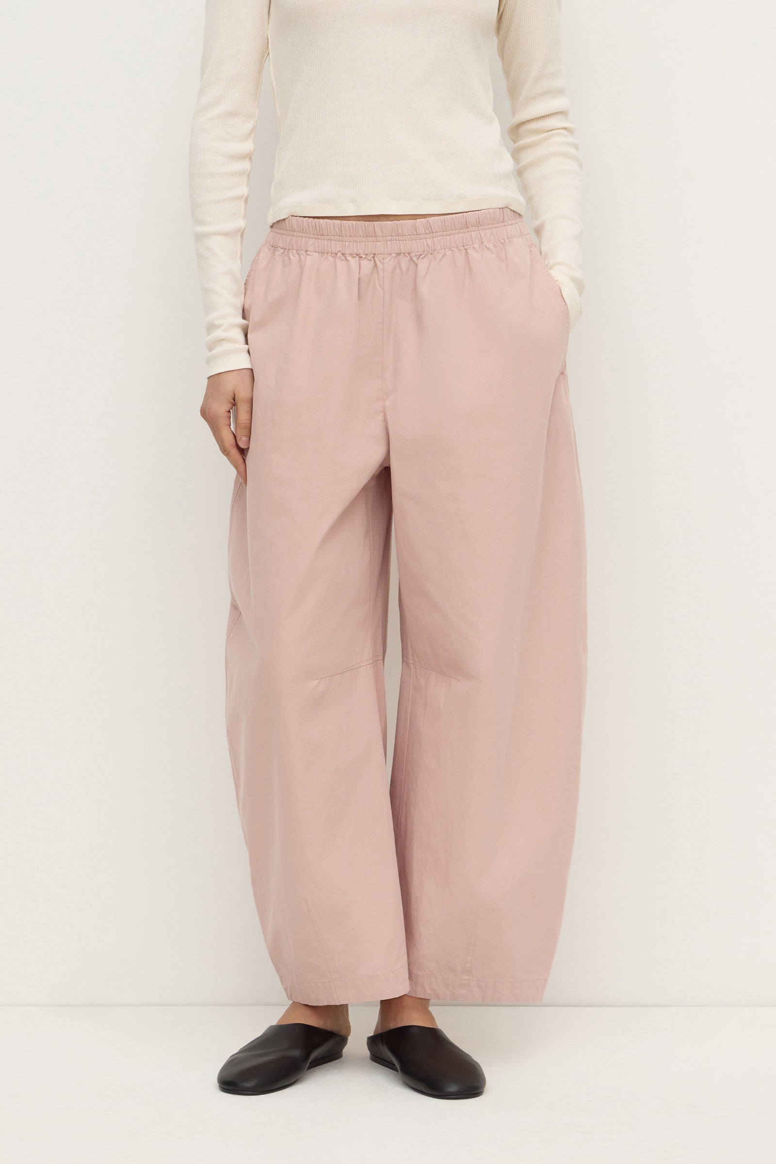Cotton Voluminous Barrel Leg Pant
