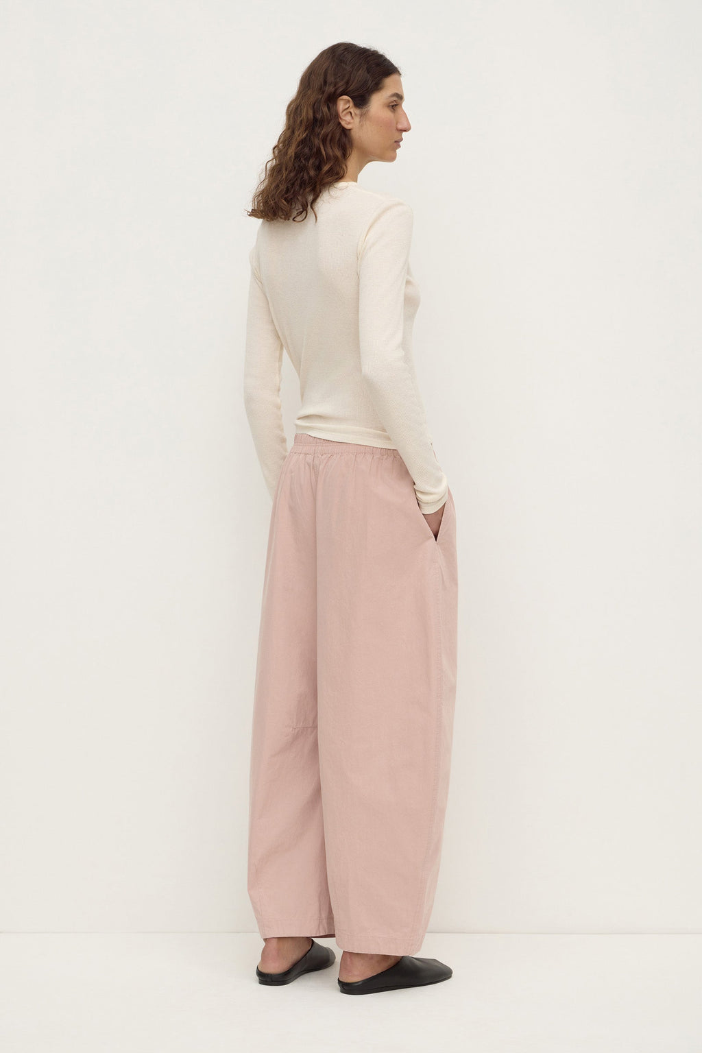 Cotton Voluminous Barrel Leg Pant