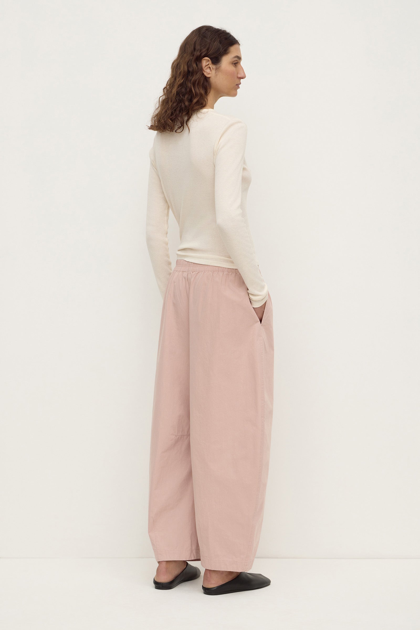 Cotton Voluminous Barrel Leg Pant