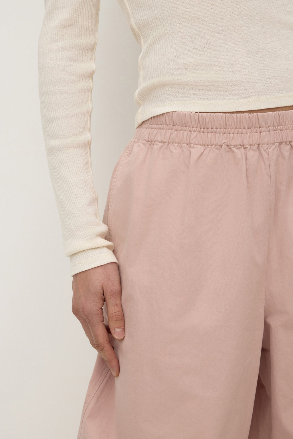 Cotton Voluminous Barrel Leg Pant