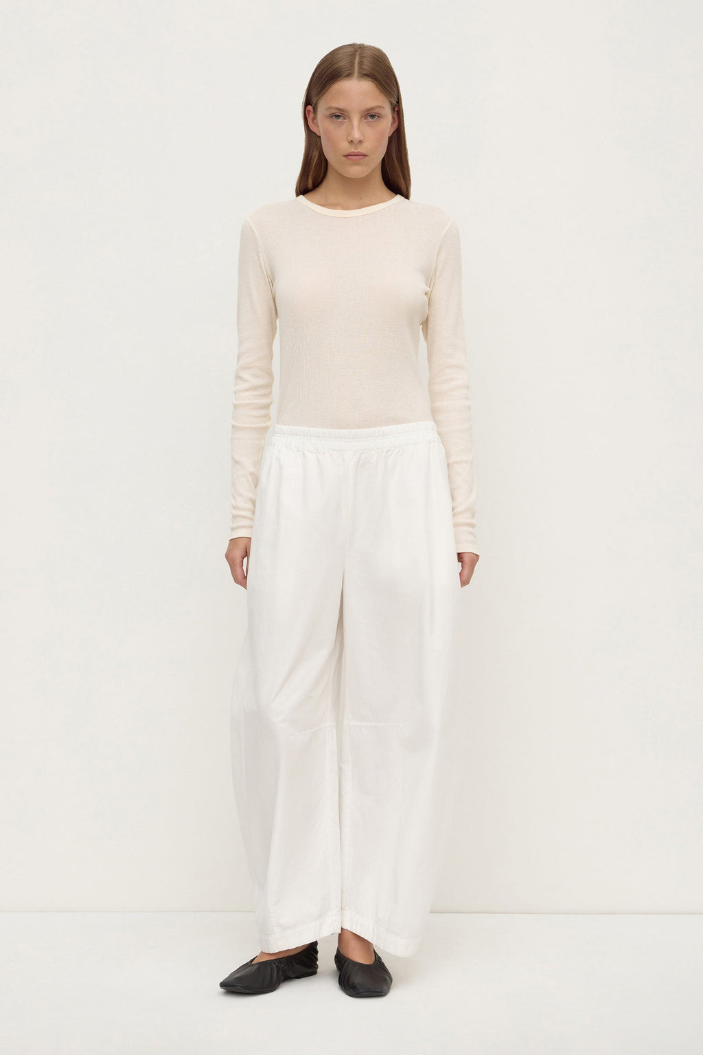 Cotton Voluminous Barrel Leg Pant