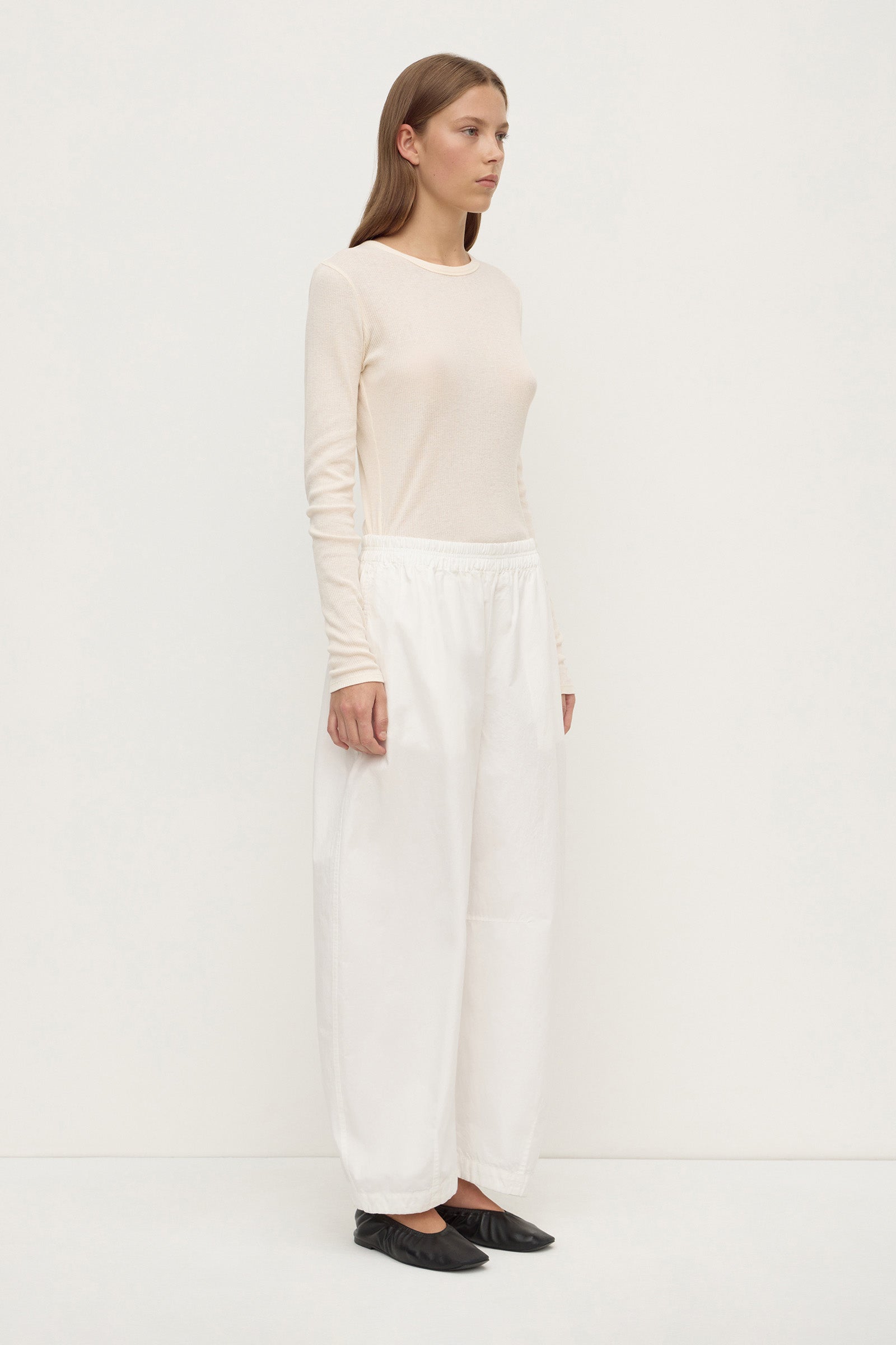 Cotton Voluminous Barrel Leg Pant