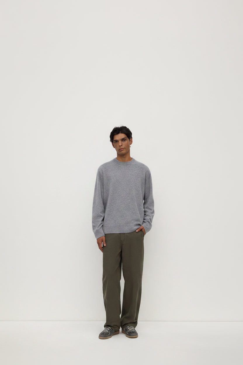 Crew Neck Cashmere Knit