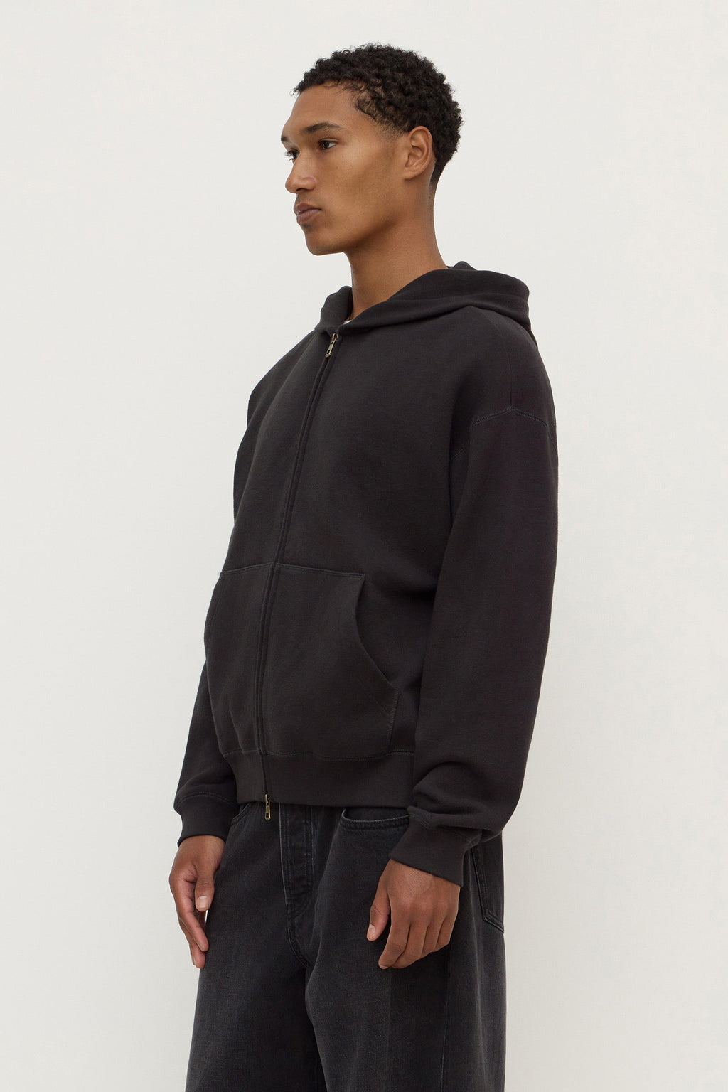 Fleece Zip Through Hoodie