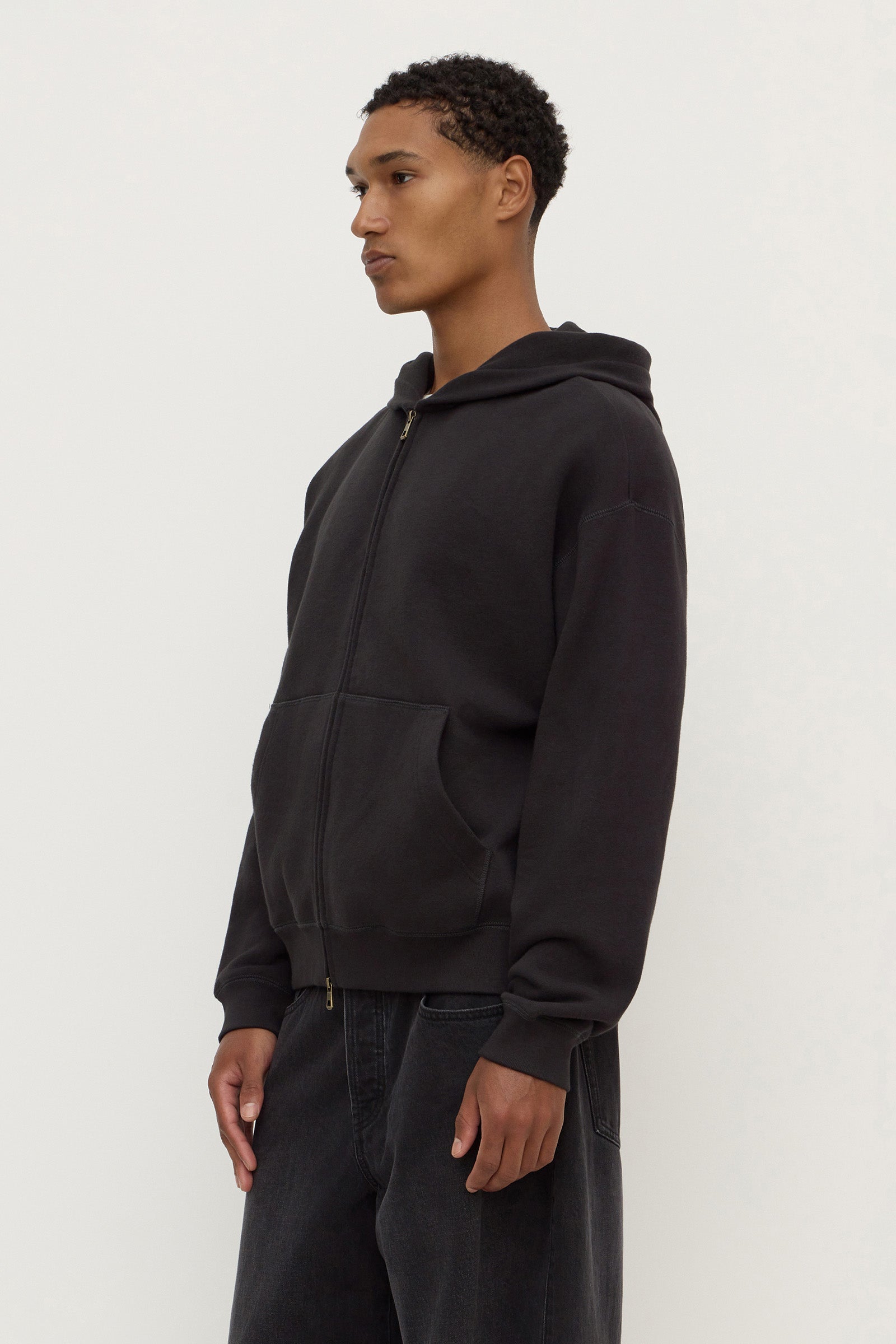 Fleece Zip Through Hoodie