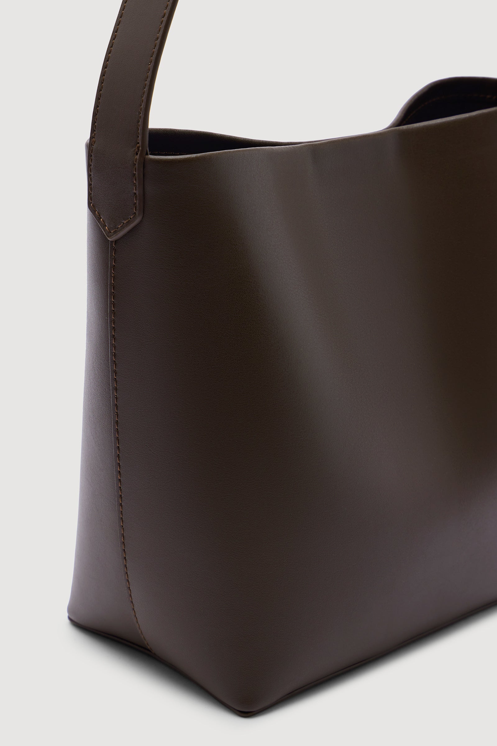 Leather Mini Bucket Bag